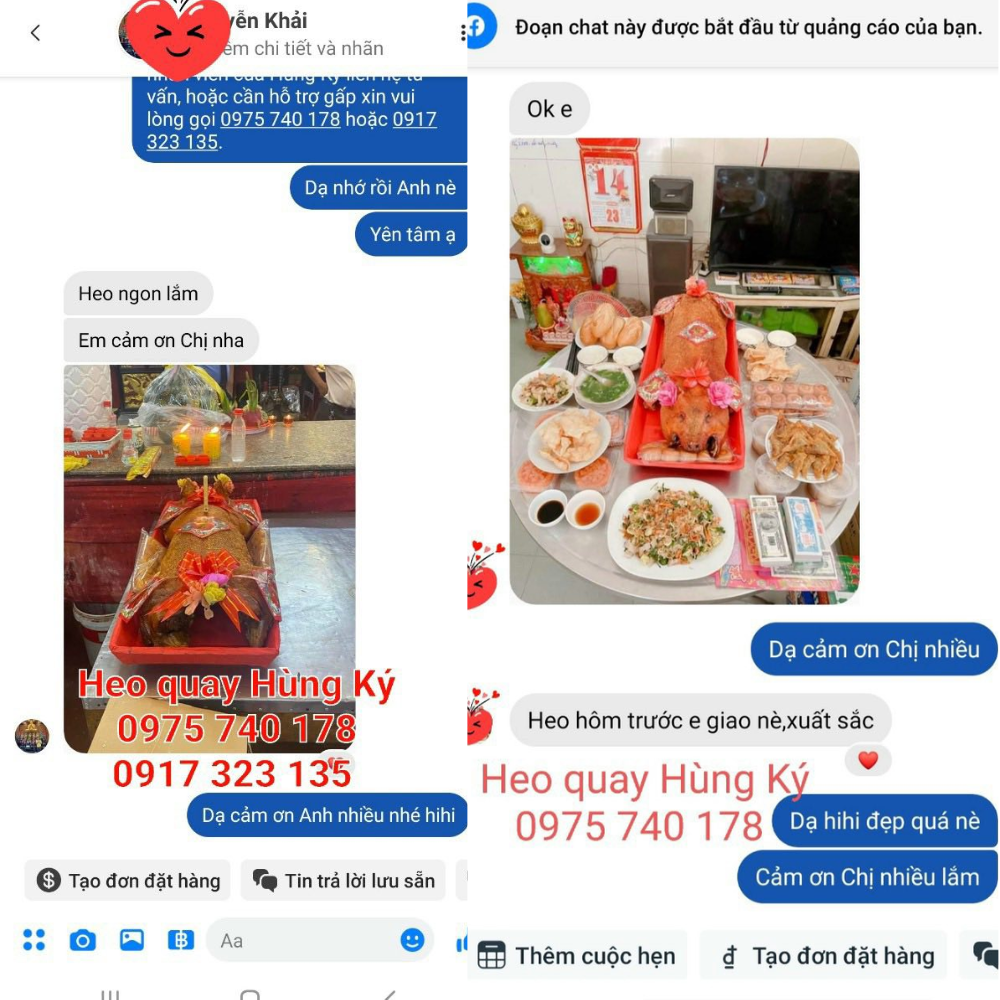 Các loại heo quay tại Tân Bình của Hùng Ký