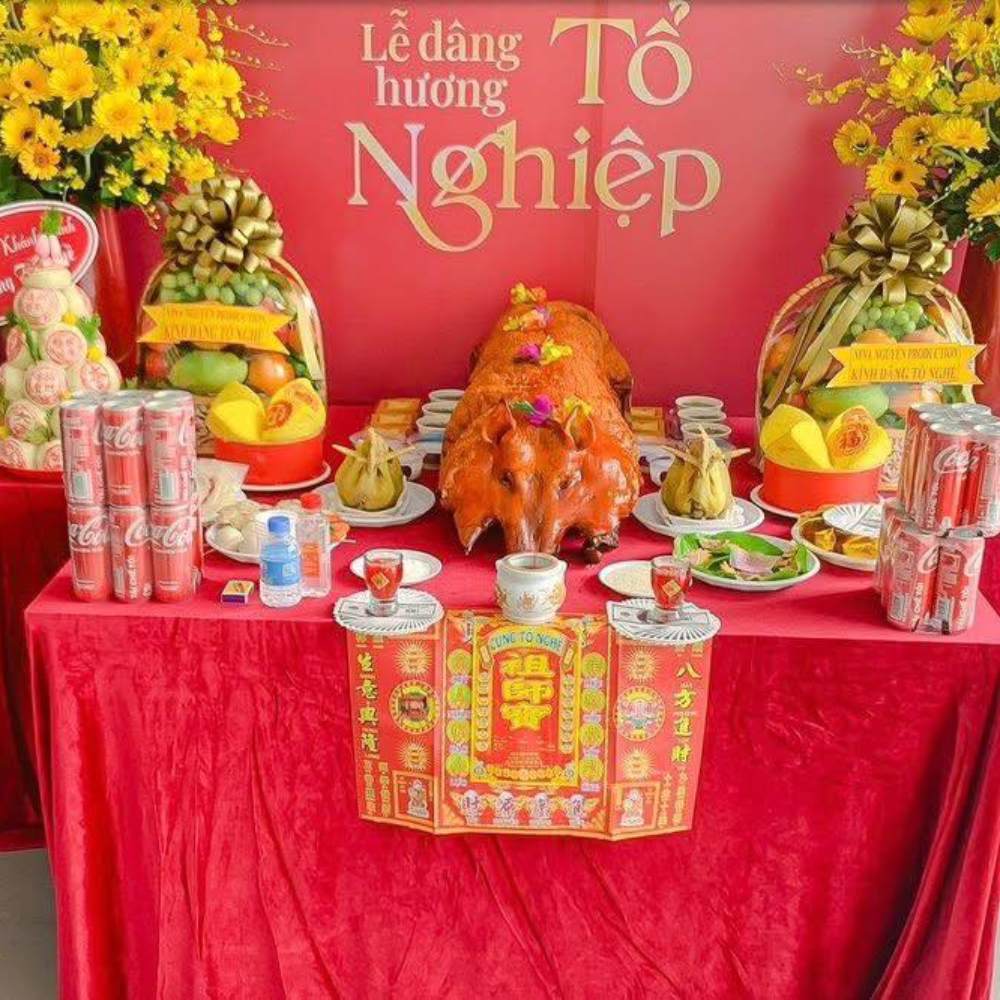 Quy trình đặt heo quay cúng ông địa theo phong tục truyền thống