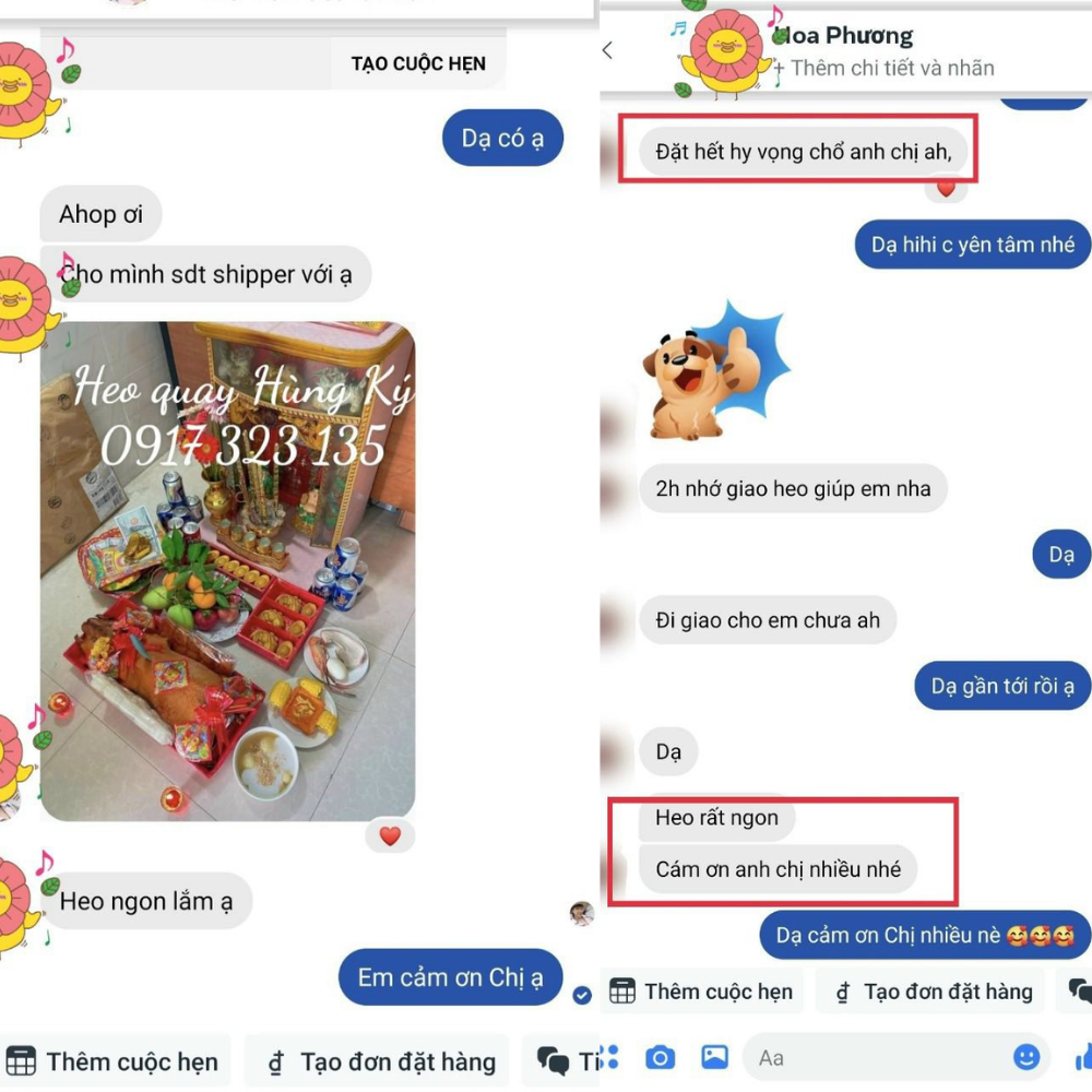 Quy trình đặt heo quay cúng tại Heo Quay Hùng Ký